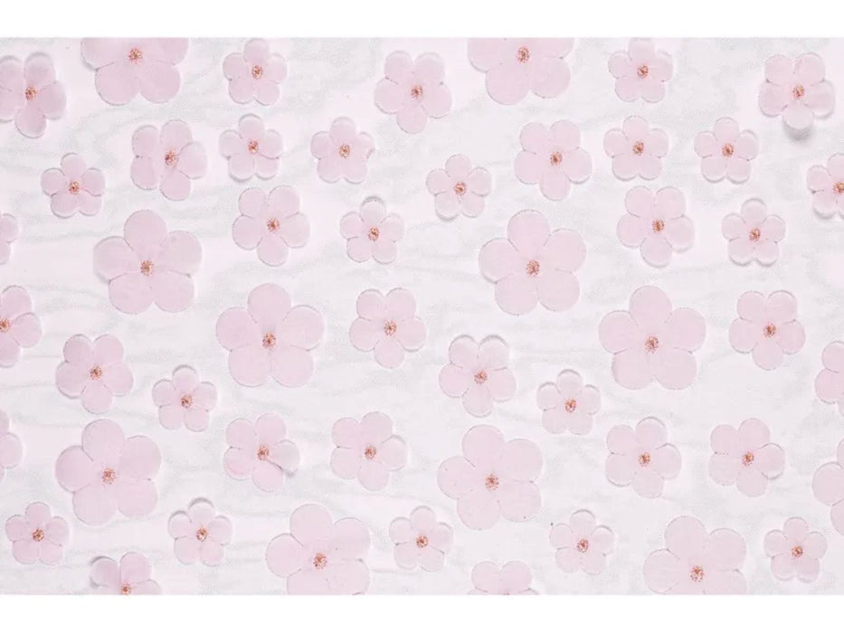 Tischläufer "Blumen" 26 cm x 500 cm | Hellrosa