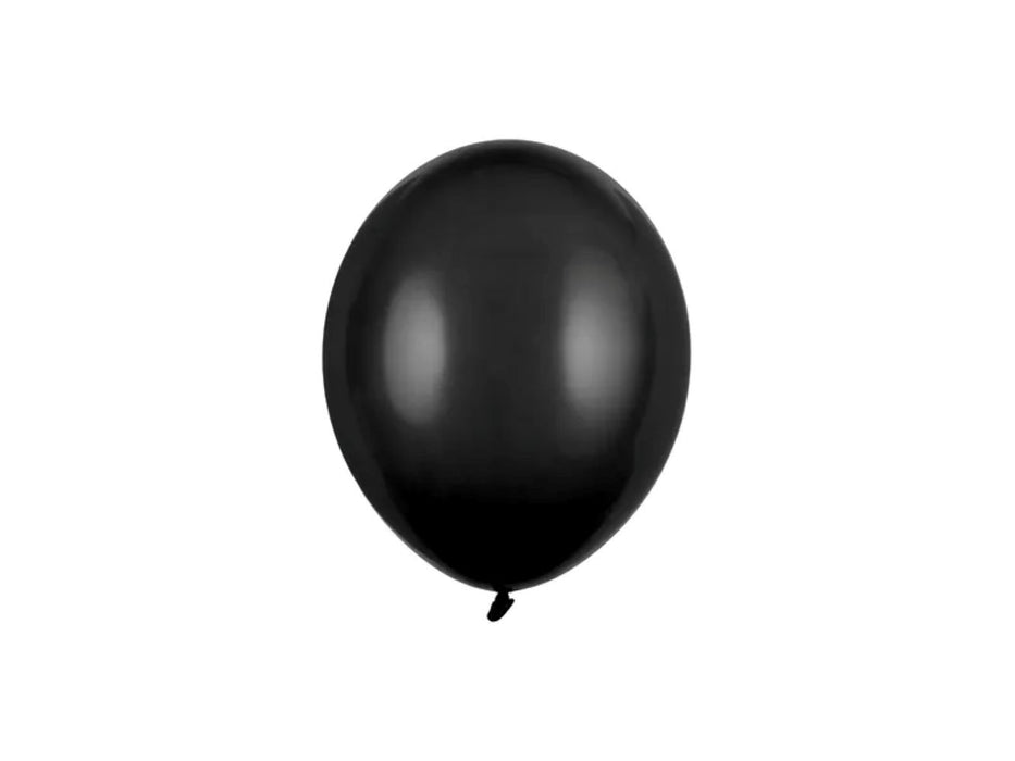 100 Stk. Luftballon "Uni Pastell" 12cm Ø | Schwarz