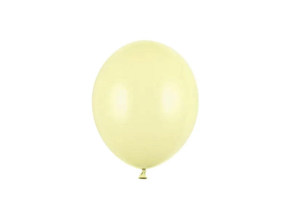 100 Stk. Luftballon "Uni Pastell" 12cm Ø | Light Yellow