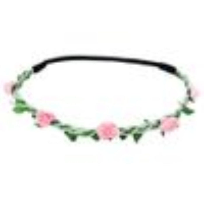 Blumen Haarband "Bella" mit kleinen Rosen | Rosa