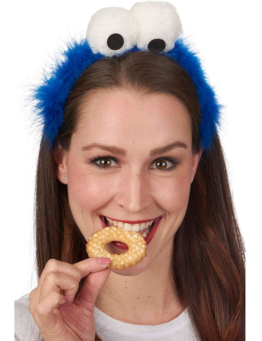 Cookie Krümelmonster Haarreif | Blau mit Kulleraugen