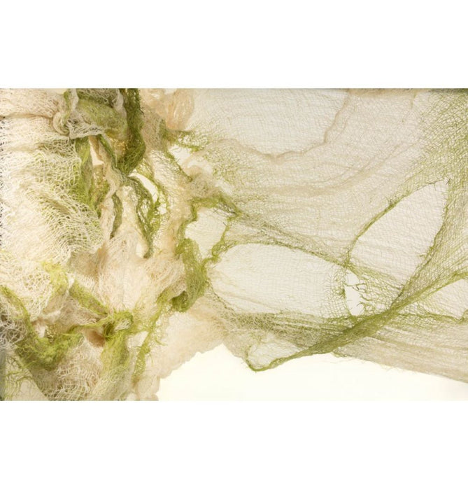 Dekostoff Lumpenstoff 150 x 60 cm | Beige Moosgrün