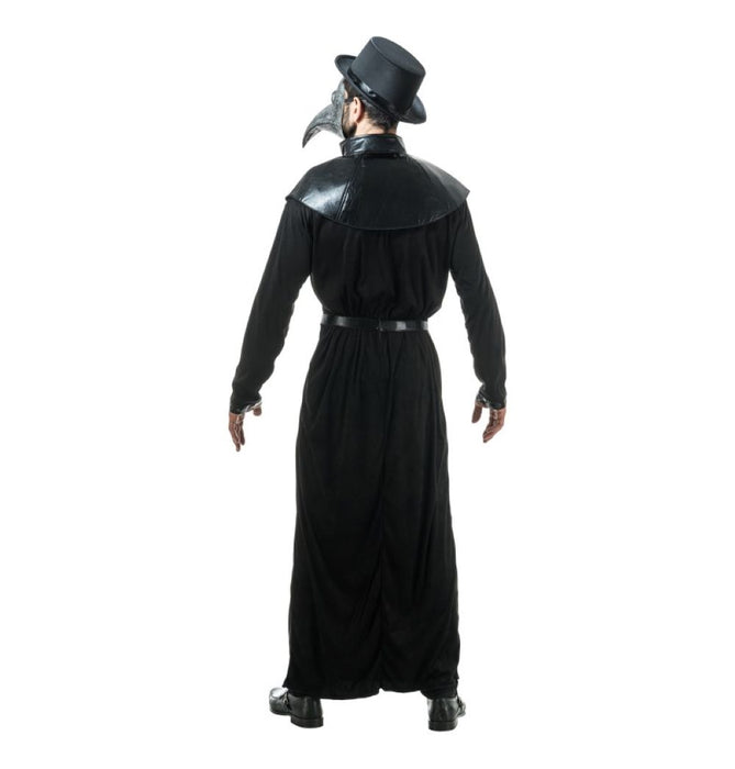Halloween "Pestdoktor" Kostüm für Herren 3-tlg. | Schwarz