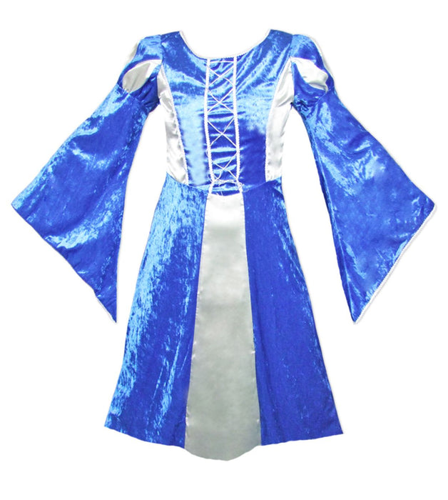 Burgfräulein Prinzessin Helena für Mädchen - Blau Silber