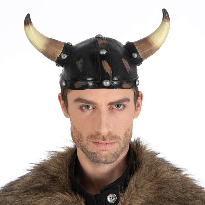 Latex Wikinger Helm | Zubehör Vikings Kostüm