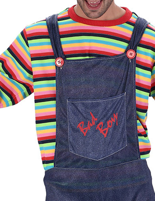 Mörder Puppe "Bad Boy" - Herren Kostüm - Halloween | Mehrfarbig Blau