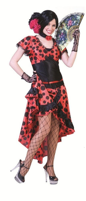 Spanierin Evita Kostüm für Damen - Flamenco Kleid