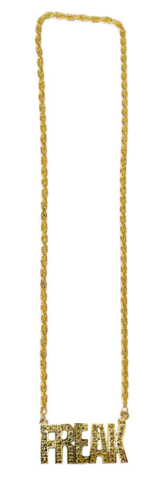 Goldene Disco Halskette FREAK