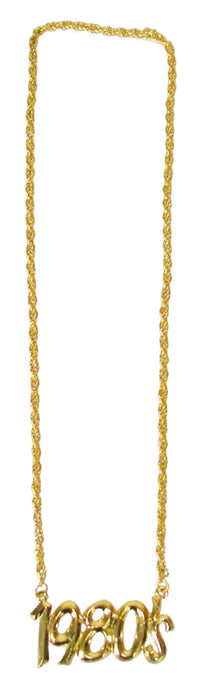 Goldene Halskette mit Jahreszahl 1980