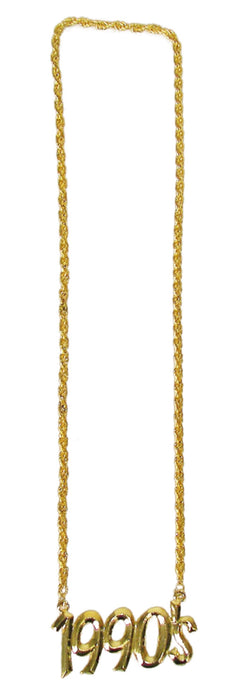 Goldene Halskette mit Jahreszahl 1990