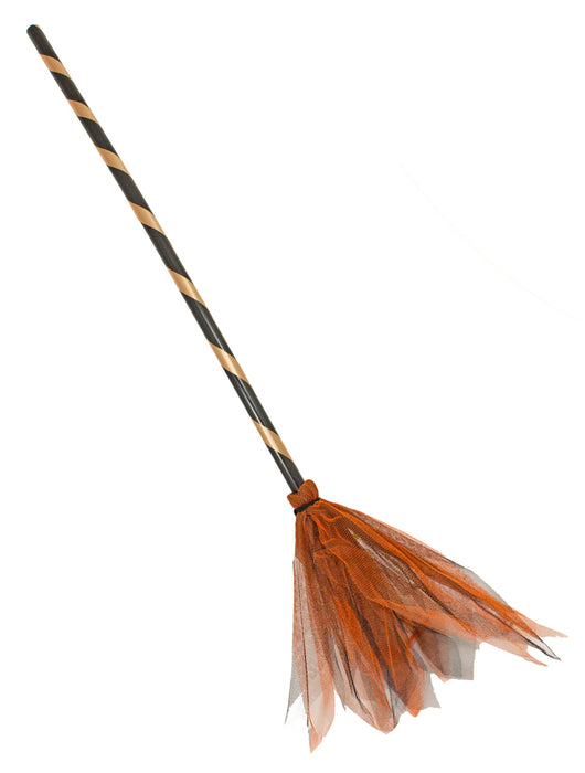 Hexenbesen Soluna zum Hexenkostüm - Orange Schwarz