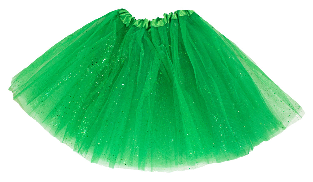 Glitzer Petticoat 40 cm - Grün