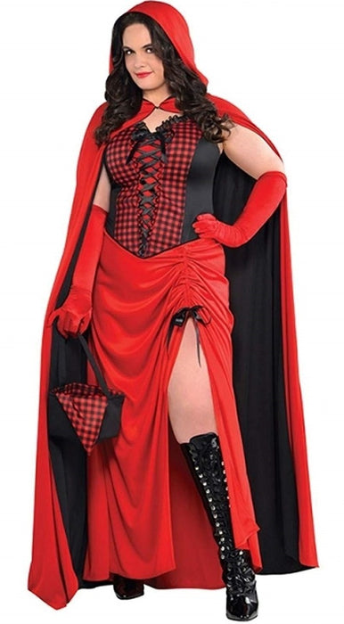 Langes Rotkäppchen Kostüm für Damen - Red Riding Hood