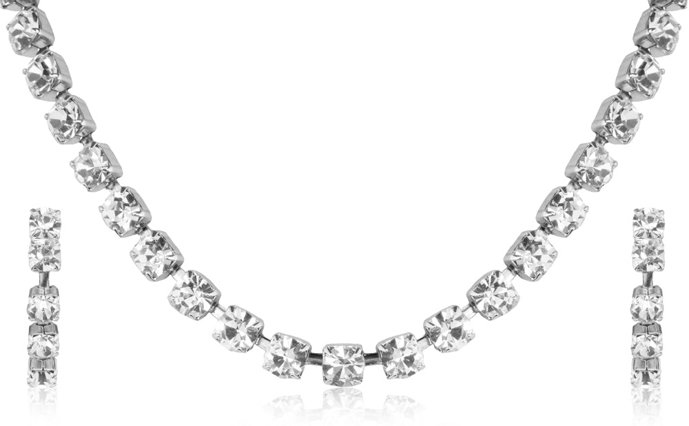 Strass Schmuckset Marlene - Kette und Ohrringe mit Kristallen von Swarovski®