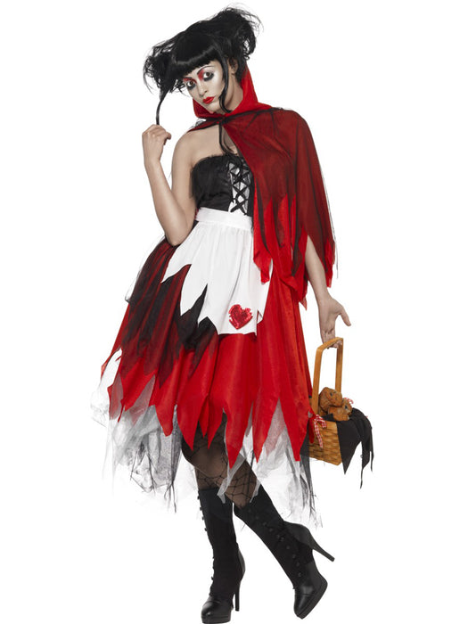 Red Blood Hood Kostüm Rotkäppchen für Damen