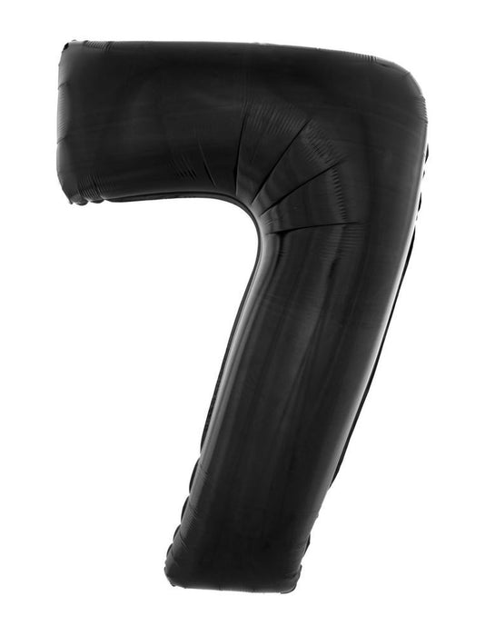 XXL Zahlen Folienballon 100 cm - Schwarz 7