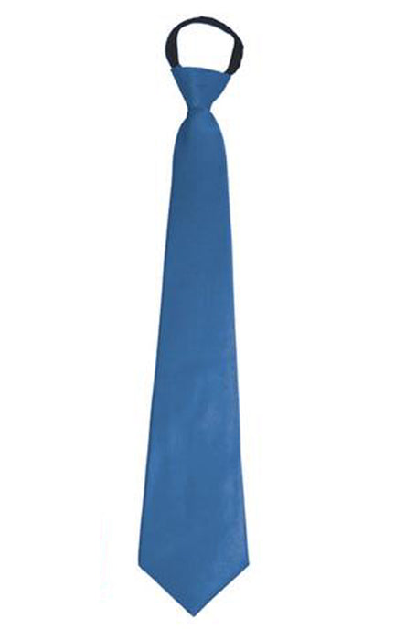 Satin Krawatte zum Show Kostüm für Erwachsene | Blau