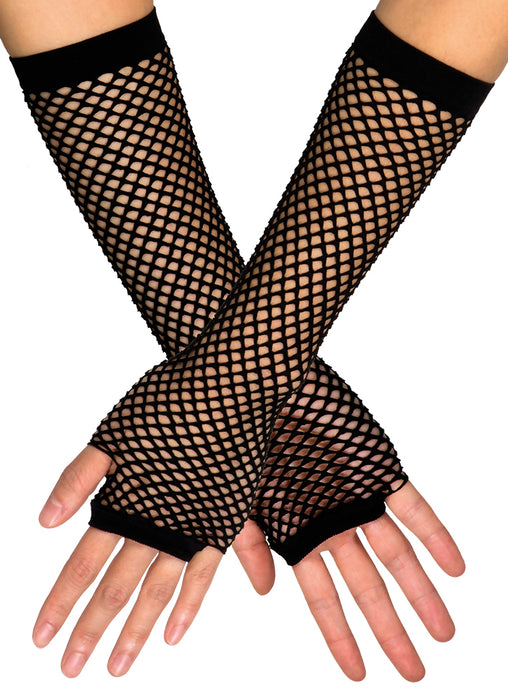Lange Fingerlose Netzhandschuhe "New York" | Farbauswahl