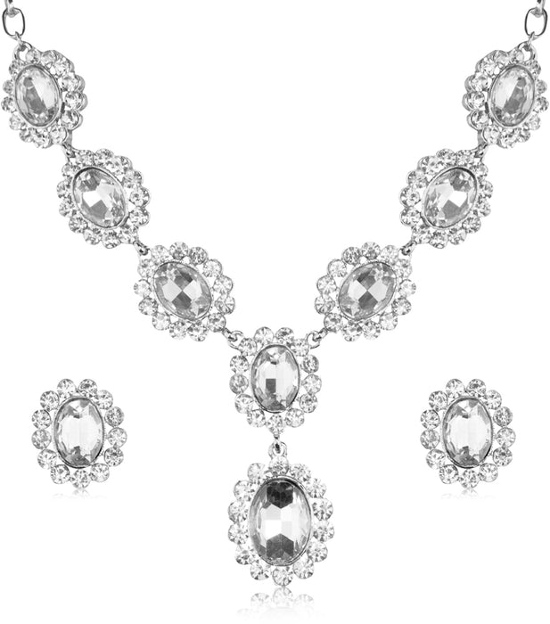 Barock Schmuck Set mit Schmucksteinen Kristall