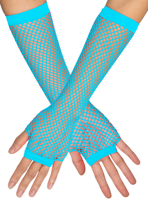 Lange Fingerlose Netzhandschuhe "New York" | Farbauswahl