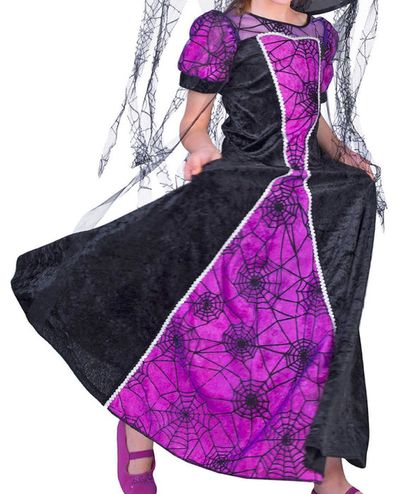 Hexe Spinnenkönigin Kleid Thekla für Mädchen
