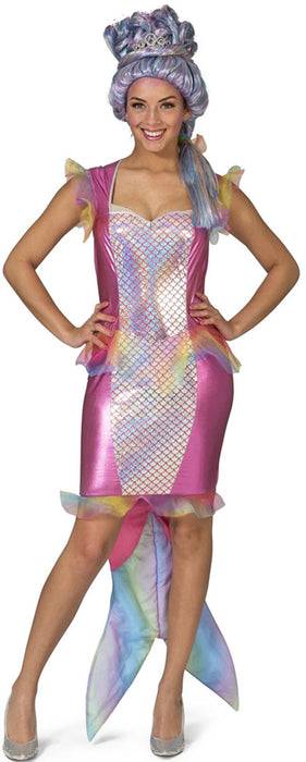 Meerjungfrau Kostüm Kleid Mandy für Damen - Rosa