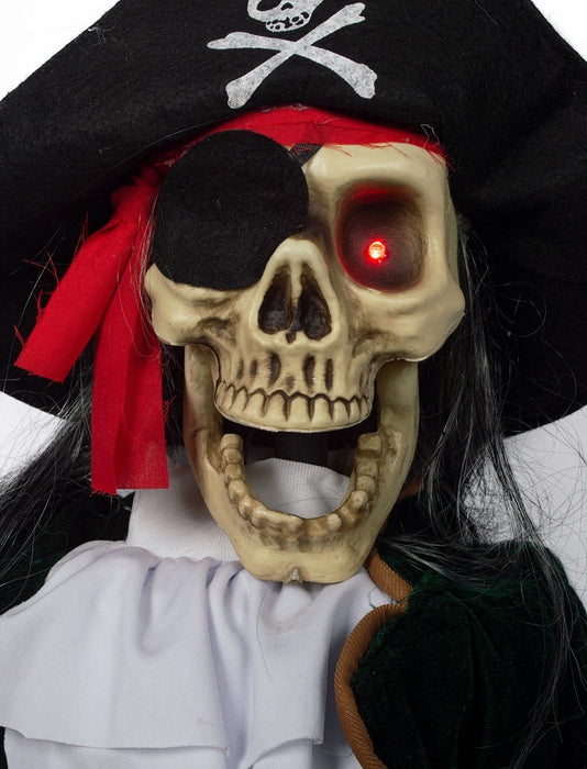 Geister Pirat mit Licht, Bewegung und Sound - 100 cm