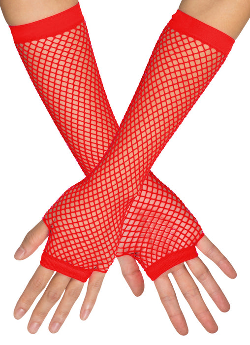 Lange Fingerlose Netzhandschuhe "New York" | Farbauswahl