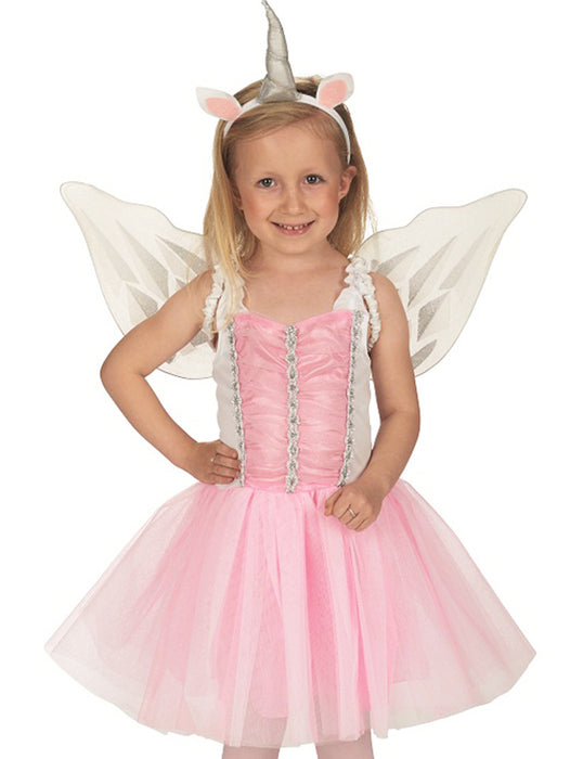 Einhorn Ballerina Kostüm für Mädchen - Rosa | Kinder Märchenkostüm