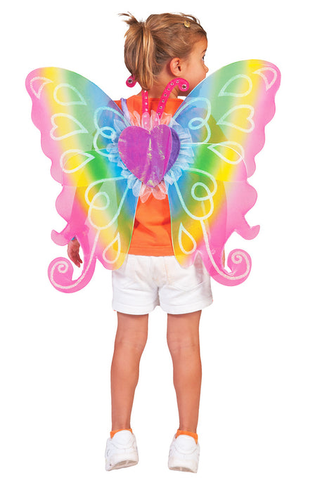 Flügel Regenbogen Fee 60x54 cm