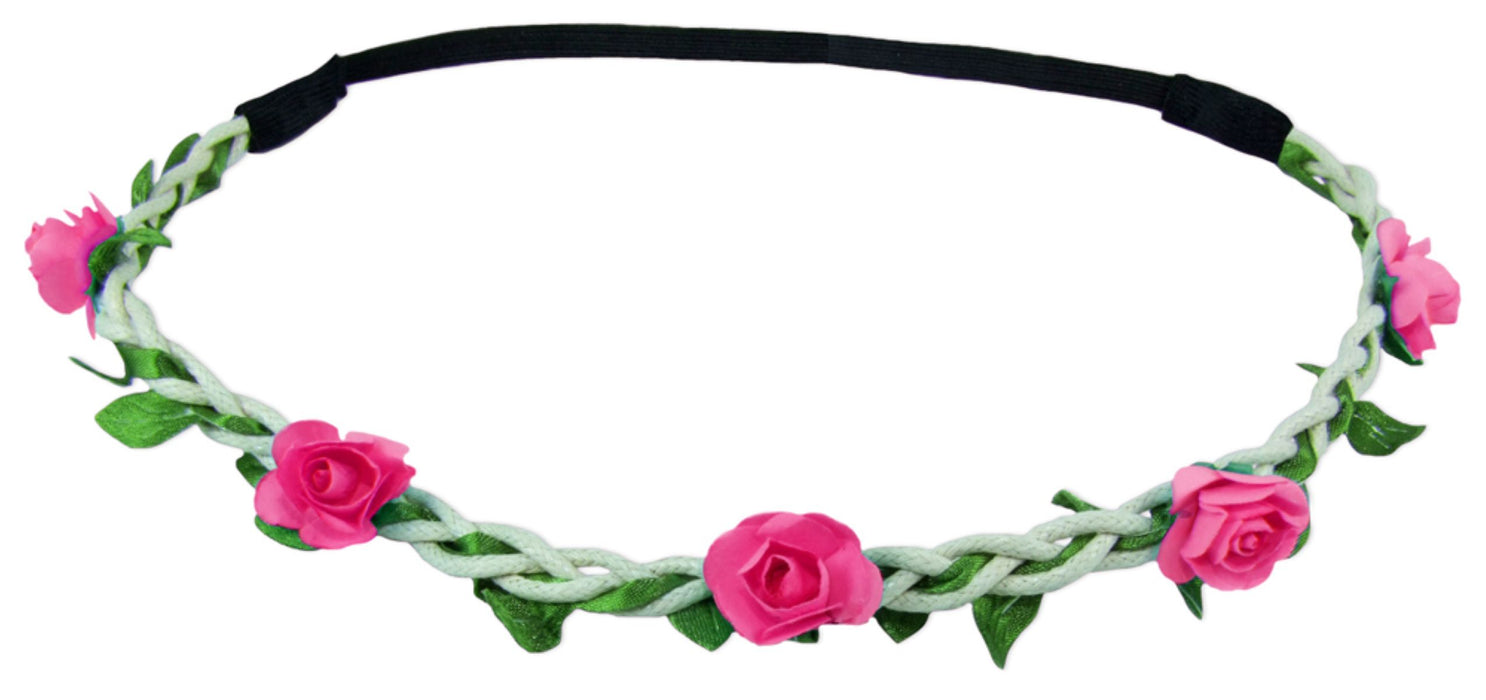 Blumen Haarband "Bella" mit kleinen Rosen | Pink