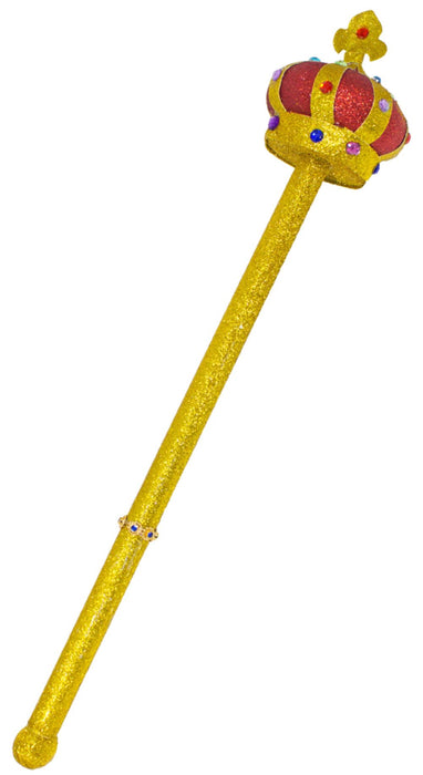 Goldenes Königszepter mit Glitter