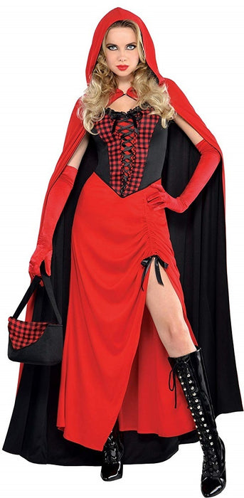 Langes Rotkäppchen Kostüm für Damen - Red Riding Hood