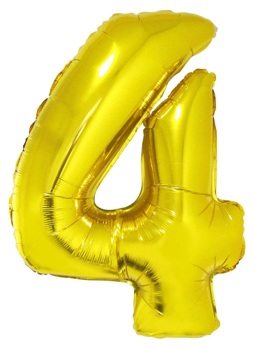 XXL Zahlen Folienballon 100 cm - Gold 4
