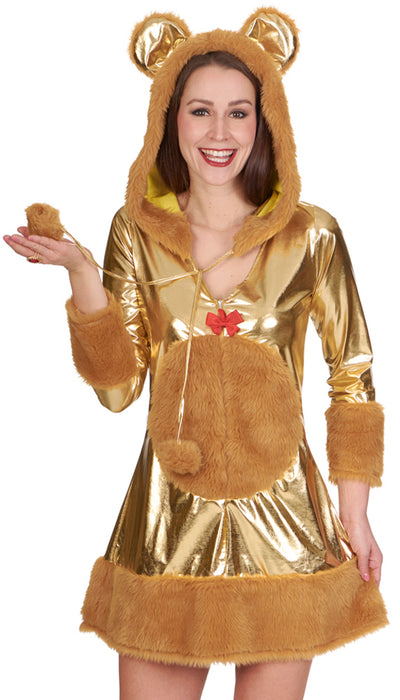 Goldbärchen Kostümkleid für Damen
