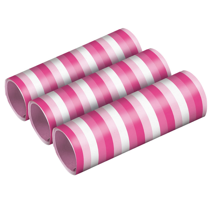 Luftschlangen "Hot Pink" | 4m / 3 Rollen