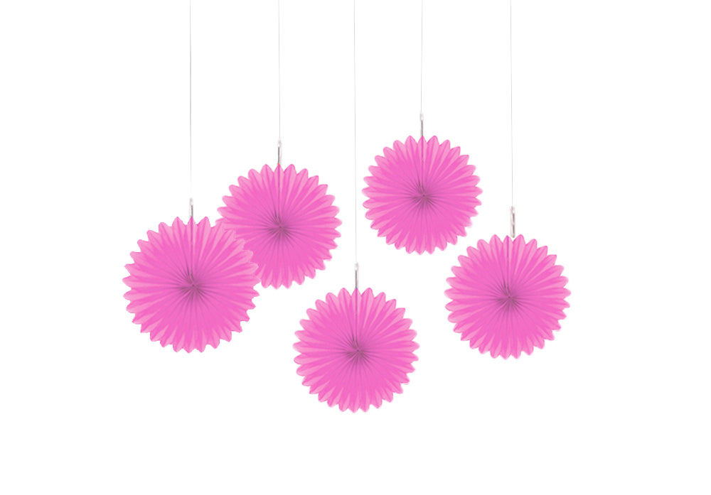 Dekofächer 5er Set Papier | Pink