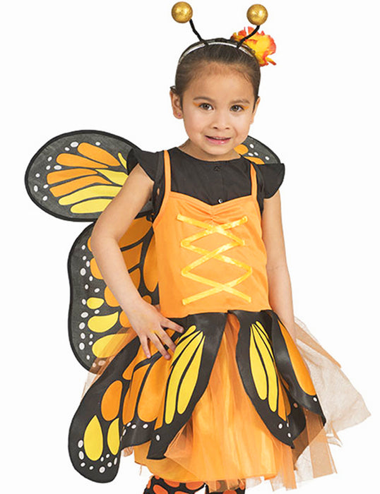 Schmetterling "Belle" Kostüm für Mädchen | Orange