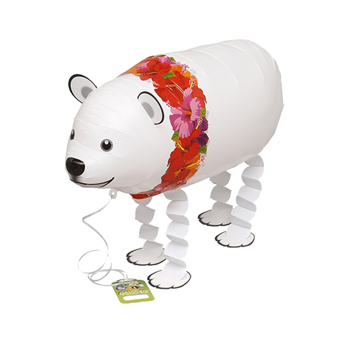 Airwalker Folienballon "Hawaii Eisbär" | 71 cm
