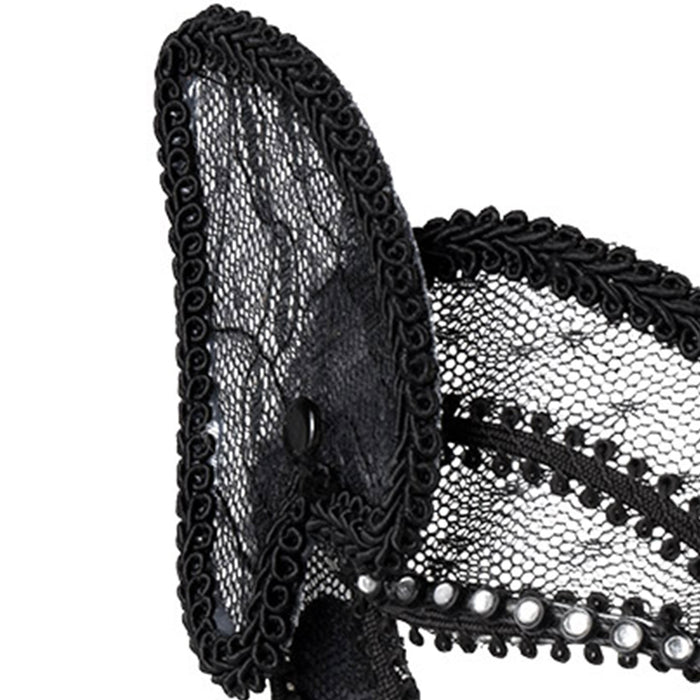 Spitzen Augenmaske "Katze de luxe" | Schwarz