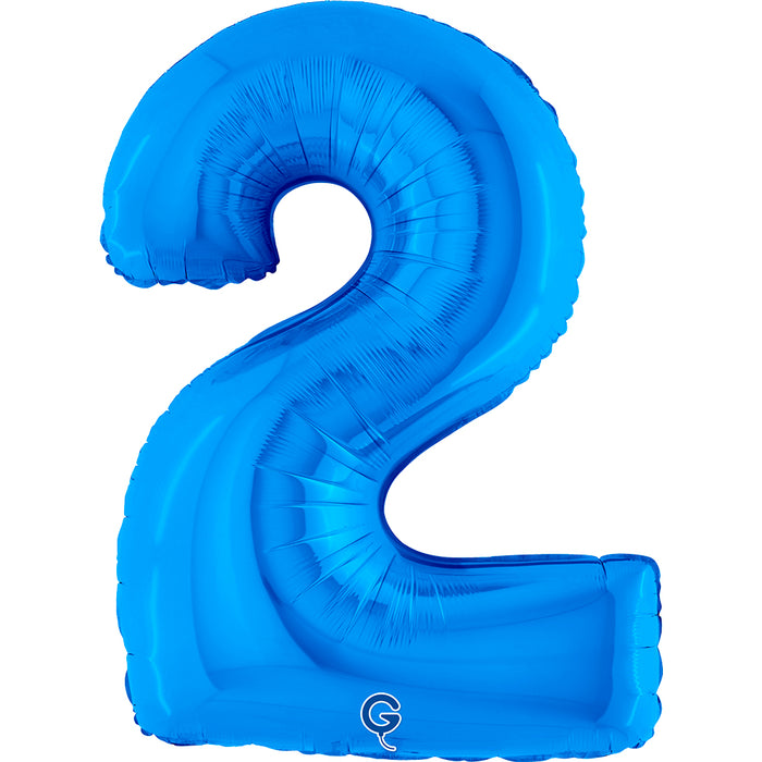 Riesenzahl Folienballon 40"/102cm | Blau