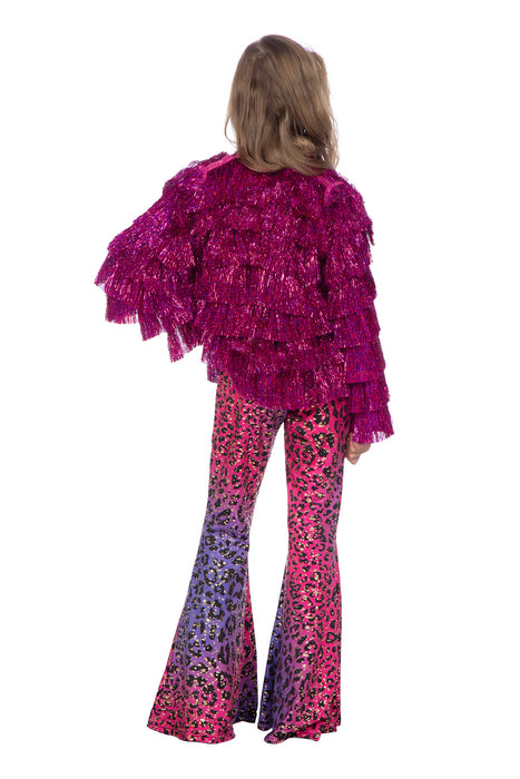 Lamettajacke "Festival" für Mädchen Gr. 128/140 | Pink