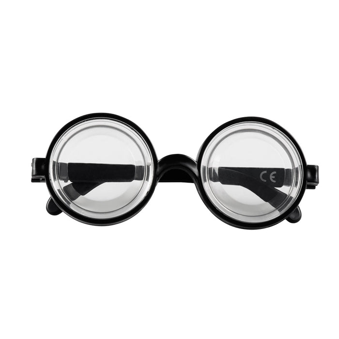 Nerd Streber Nickelbrille - Rund