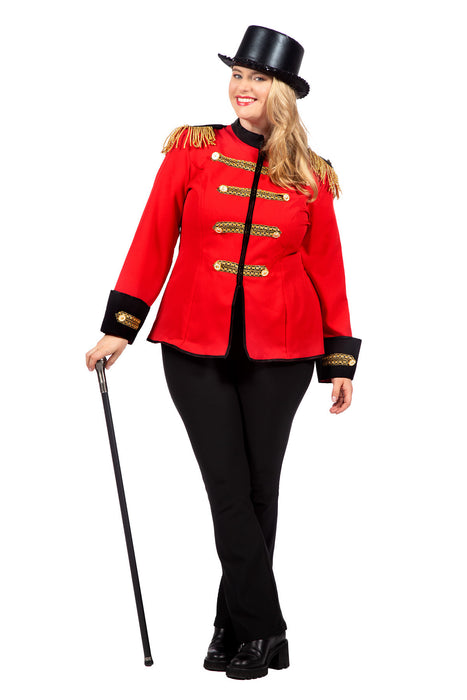 Zirkus Frack "Parade" für Damen | Rot - Zirkusdirektorin