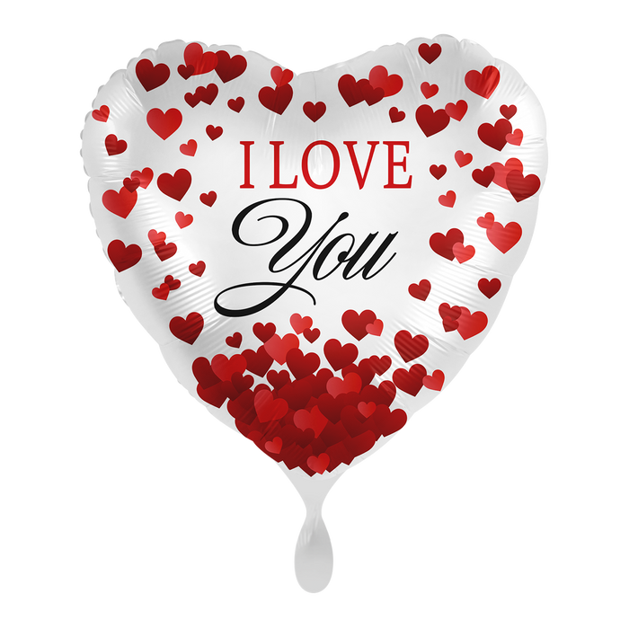 ABC18 Herz Folienballon Ø 43cm "I Love You"