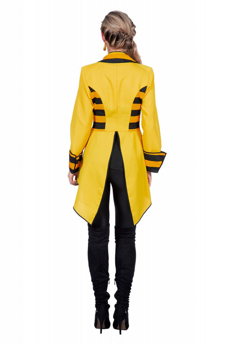 Frack "Bienenkönigin" Kostüm für Damen | Schwarz Gelb - Tierkostüm