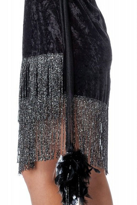 Charleston "Edith" Kostüm für Damen | Schwarz - 20er Jahre