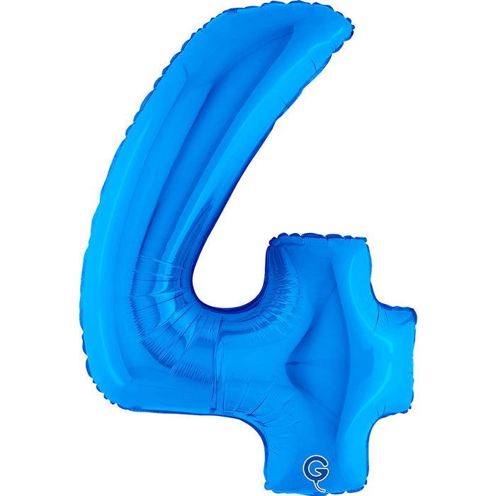 Riesenzahl Folienballon 40"/102cm | Blau