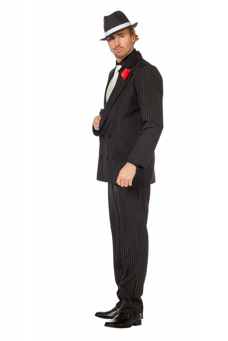 Gangster "Todd" Kostüm für Herren 2-tlg. | Schwarz