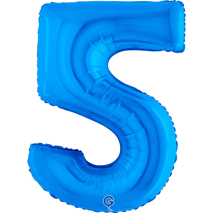 Riesenzahl Folienballon 40"/102cm | Blau